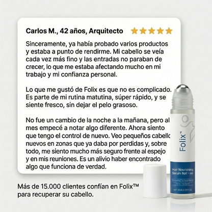 Folix™ Sérum Roll-On [Activación Visible del Crecimiento]